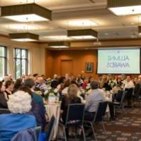 the room at the Seidman College of Business.